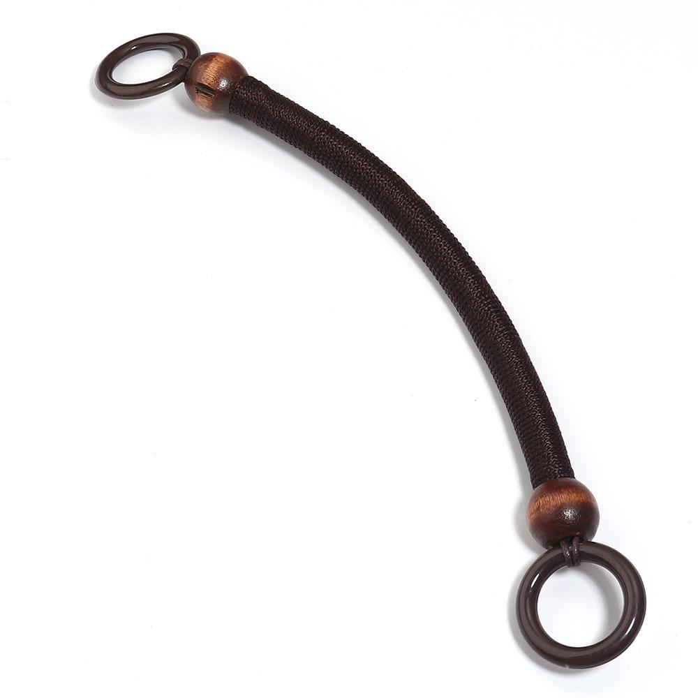 1pc Wooden Handbag Handle Rope Vintage Woven Wooden Bead Handbag Handle For DIY Crafts Bag Strap Replacement Handbag Accessories