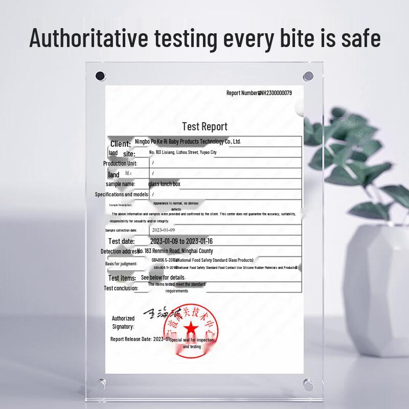 Bao Shi Baby Glas Matförvaringsbehållare Set