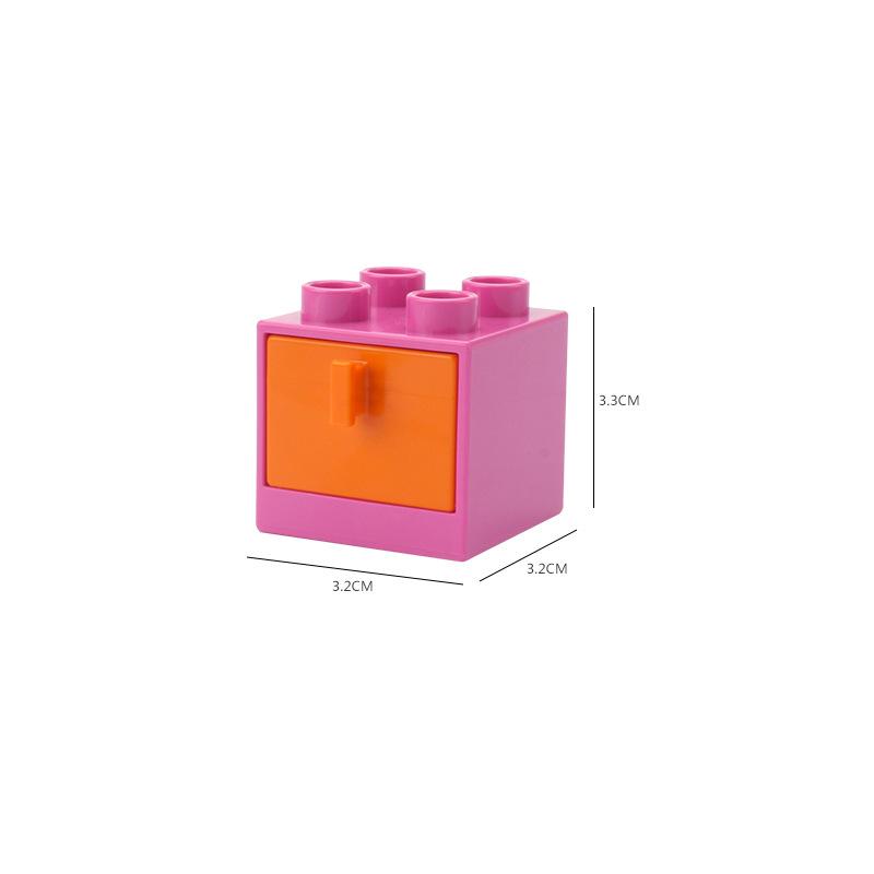 Big Building Blocks Bathroom Kitchen Furniture Accessories Compatible With Large Bricks Educational Diy Toys Children Kids Gifts
