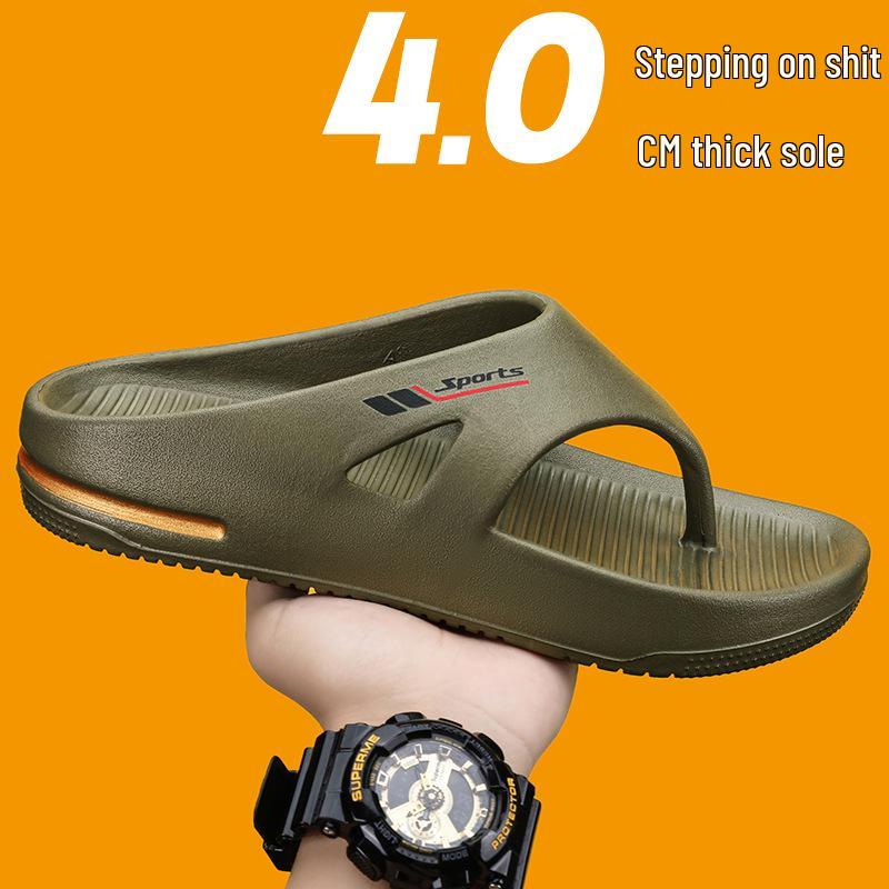 Men's Large-Size Fashion Flip-Flops: New Summer Thong Sandals with Thick Soles, Trendy Casual Slippers