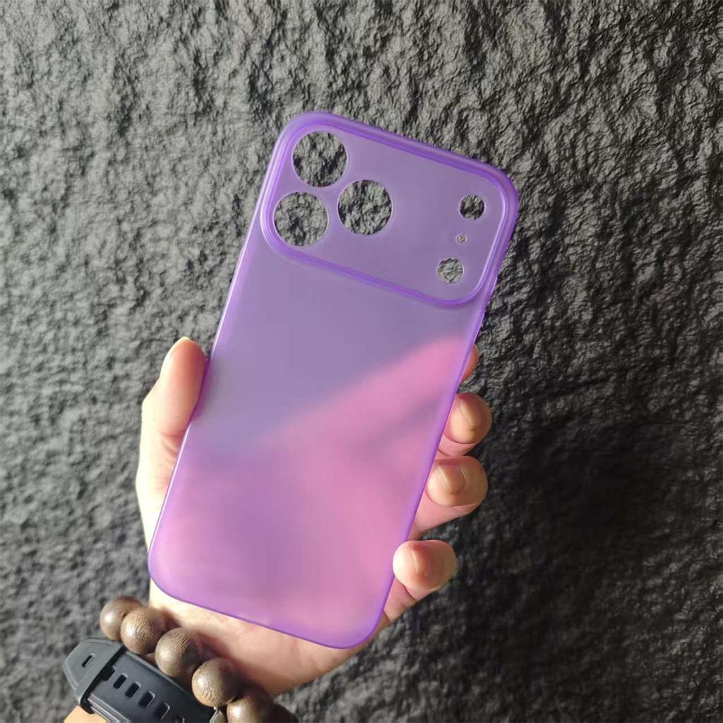 Applicable to Apple 17promax ultra-thin PP mobile phone case iPhone16 protective case 15pro matte hard case 13/14