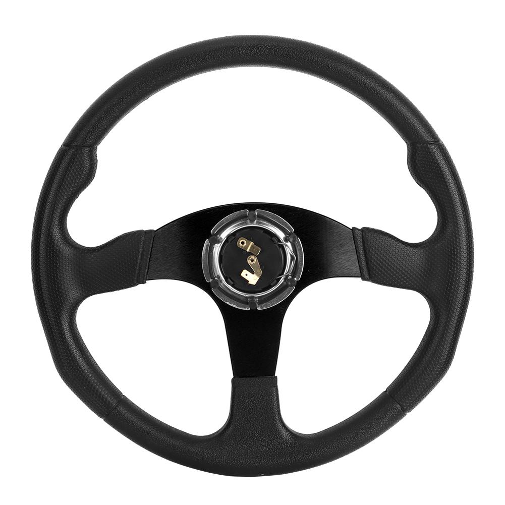 Volante da Corsa Sportivo 350mm/14in Deep Dish 6 Fori Accessorio Universale Modificato Nero