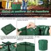 Sac de jardin - Lot de 3 272 L - Pliables - Étanches - Réutilisables