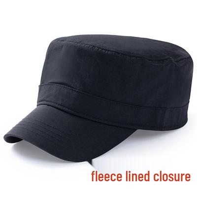 Men's Plus Size Quick-Drying Flat Top Hat - Trendy, Warm & Versatile for Autumn/Winter