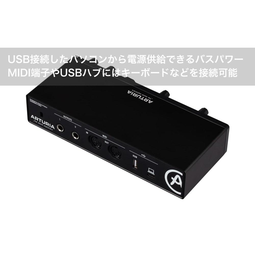Arturia MiniFuse 2 Audio Interface Dual Audio and MIDI Interface Music Production Software Included Black