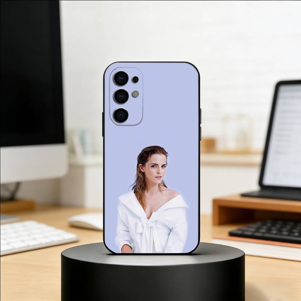 Actor E-Emma Watson Phone Case Black Silicone Soft For Samsung S25,S24,S21,S22,S23,S30,Ultra,S20,Plus,Fe,Lite