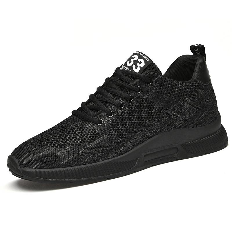 Flying Woven Upper Inner Height Increase Sports Shoes Casual Versatile Wear-resistant Running Shoes Men's Shoes
