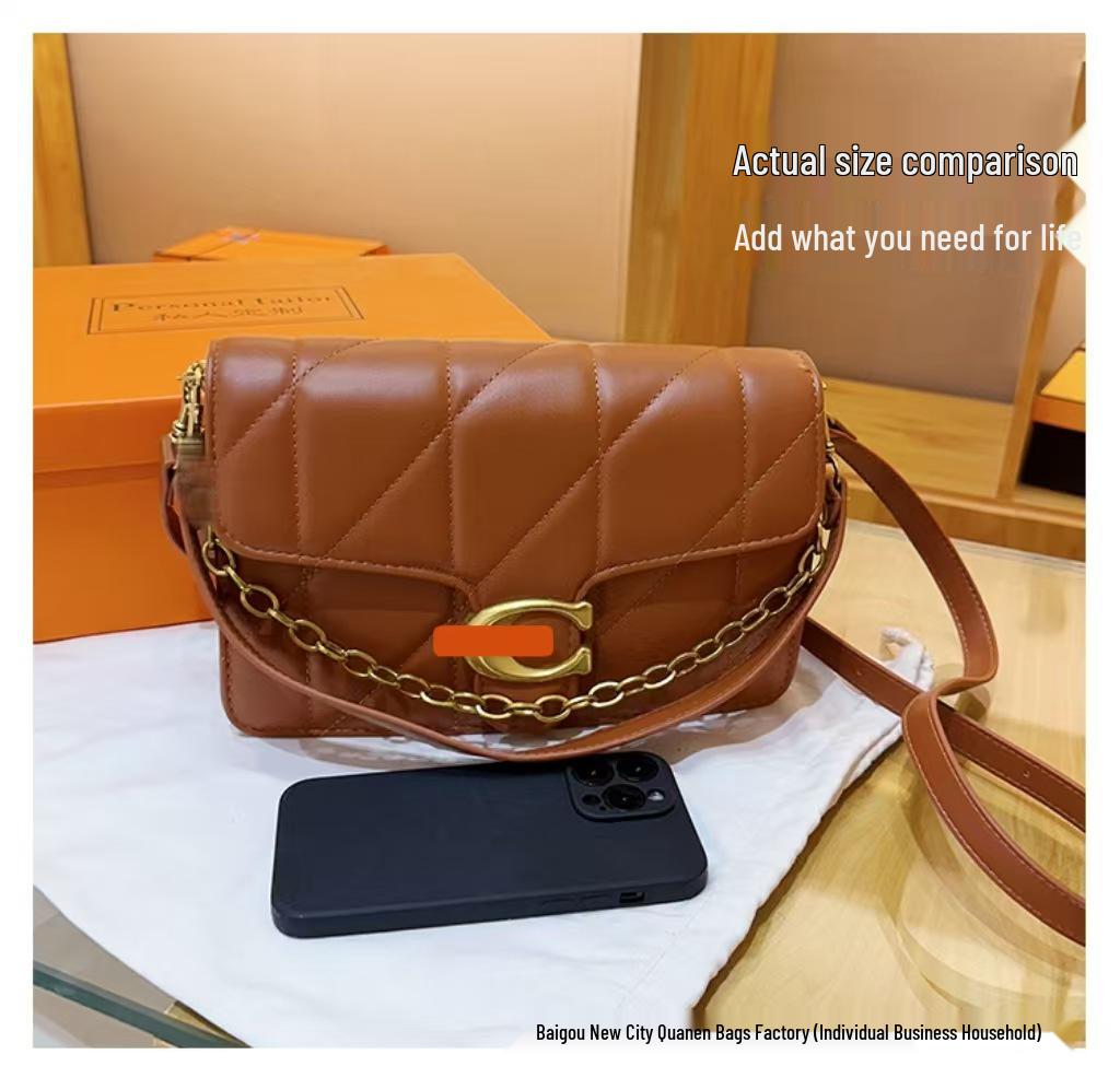 2025 Stylová lesklá taška přes rameno: Všestranná evropská a americká móda pro ženy