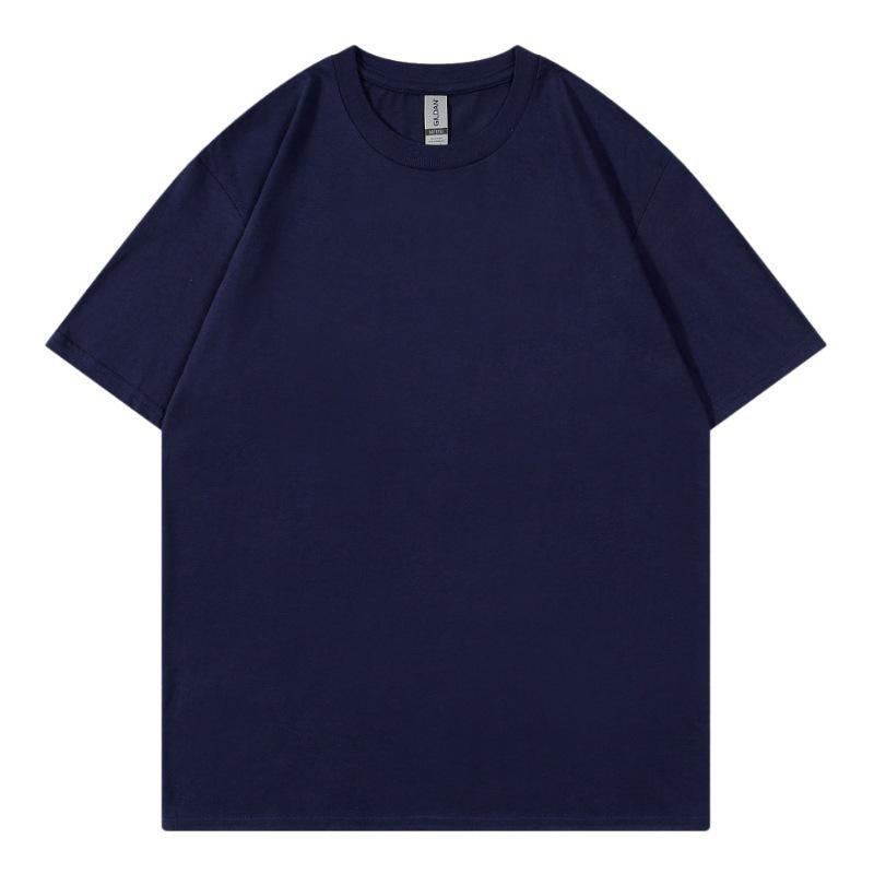 Short Sleeve Men's Cotton T-Shirt Summer Casual Men's Top Short Sleeve Summer Solid Color T