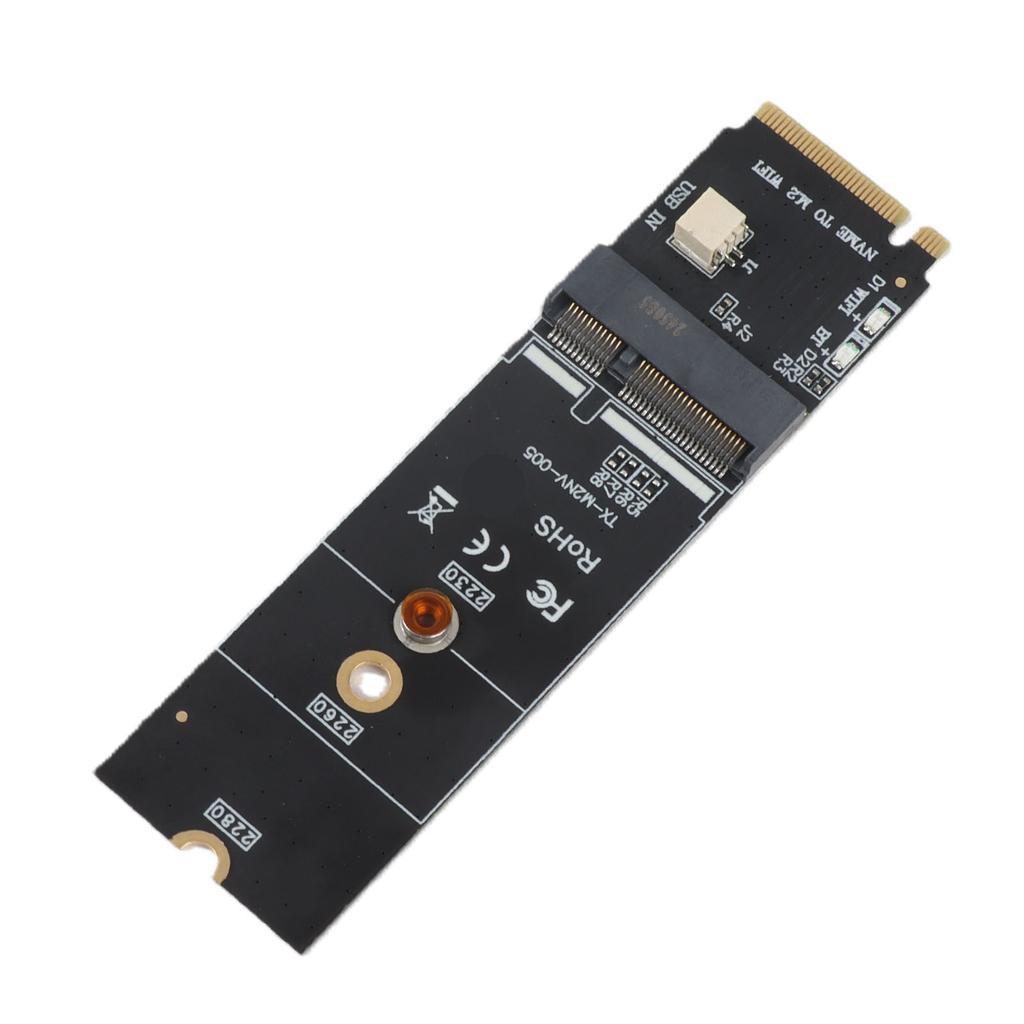 M.2 A+E Key To M.2 M Key Card Durable Stable M.2 A+E Key To M.2 M Key SSD Riser Card for Network Card M.2 SSD
