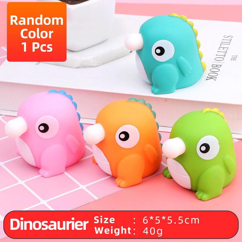 Squeezing Blowing Bubbles Duck Dinosaur Toys Playsetss Decompression Fidget Antistress Sensory Stress Reliefing Lovely Gift Present for Kids Adult