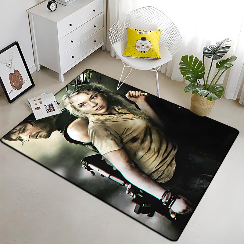 The Walking Dead Fans Collect Carpets Sofa Table Rug Anti Slip Floor Mat Halloween Decoration Floor MatLiving Room Home Decor