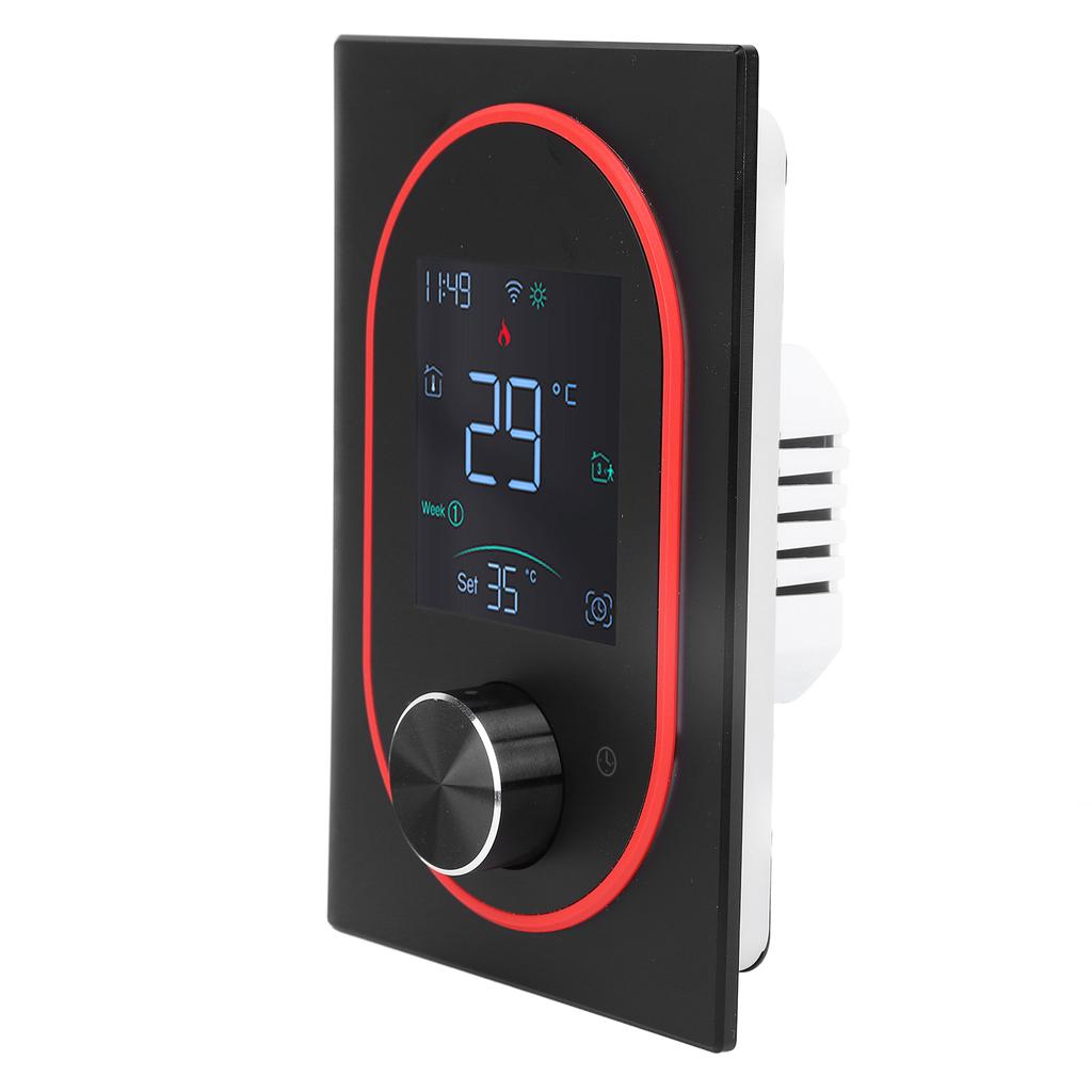 Inteligentny Kolorowy Termostat LCD Programowalny Pokrętło Dotykowy Ekran Termostat do Ogrzewania Wody z Aplikacją