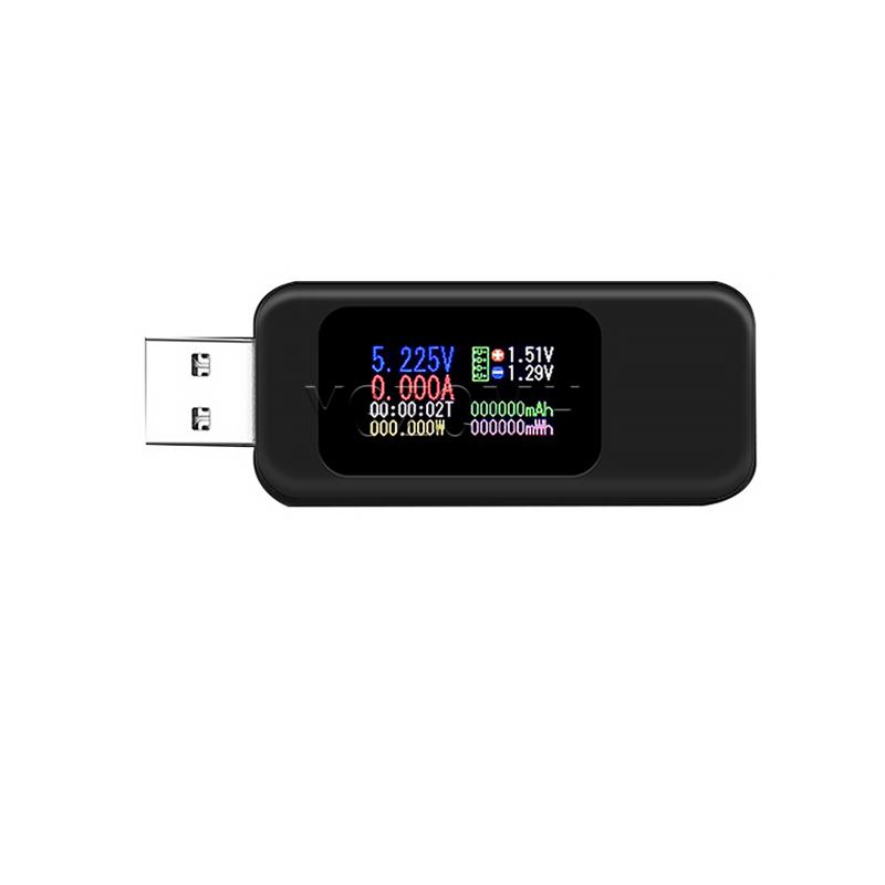 USB / Type-c Tester Multi-function Digital Display DC Voltage Ammeter Power Meter Mobile Power Charger Indicator