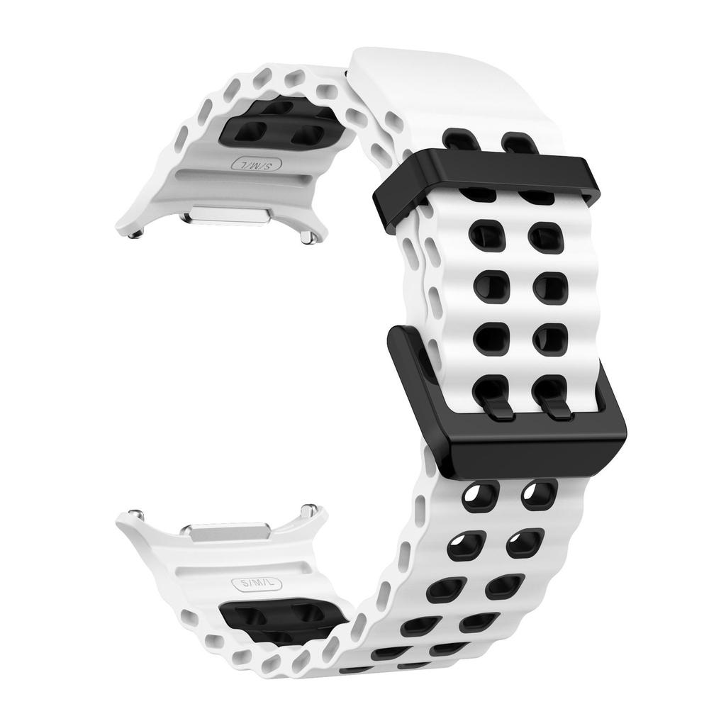 Samsung Watch Ultra Ozean Zweifarbiges Silikon Sportarmband 47mm