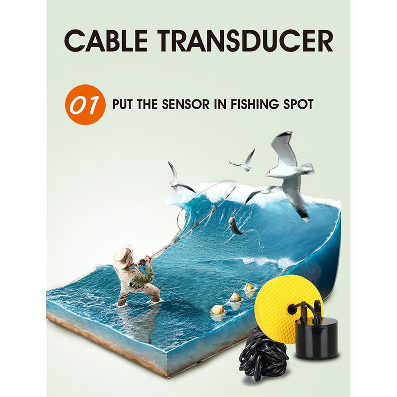 Fish finder sonar fish finder visual high-definition fish detector fishing sonar fishing device fish finder