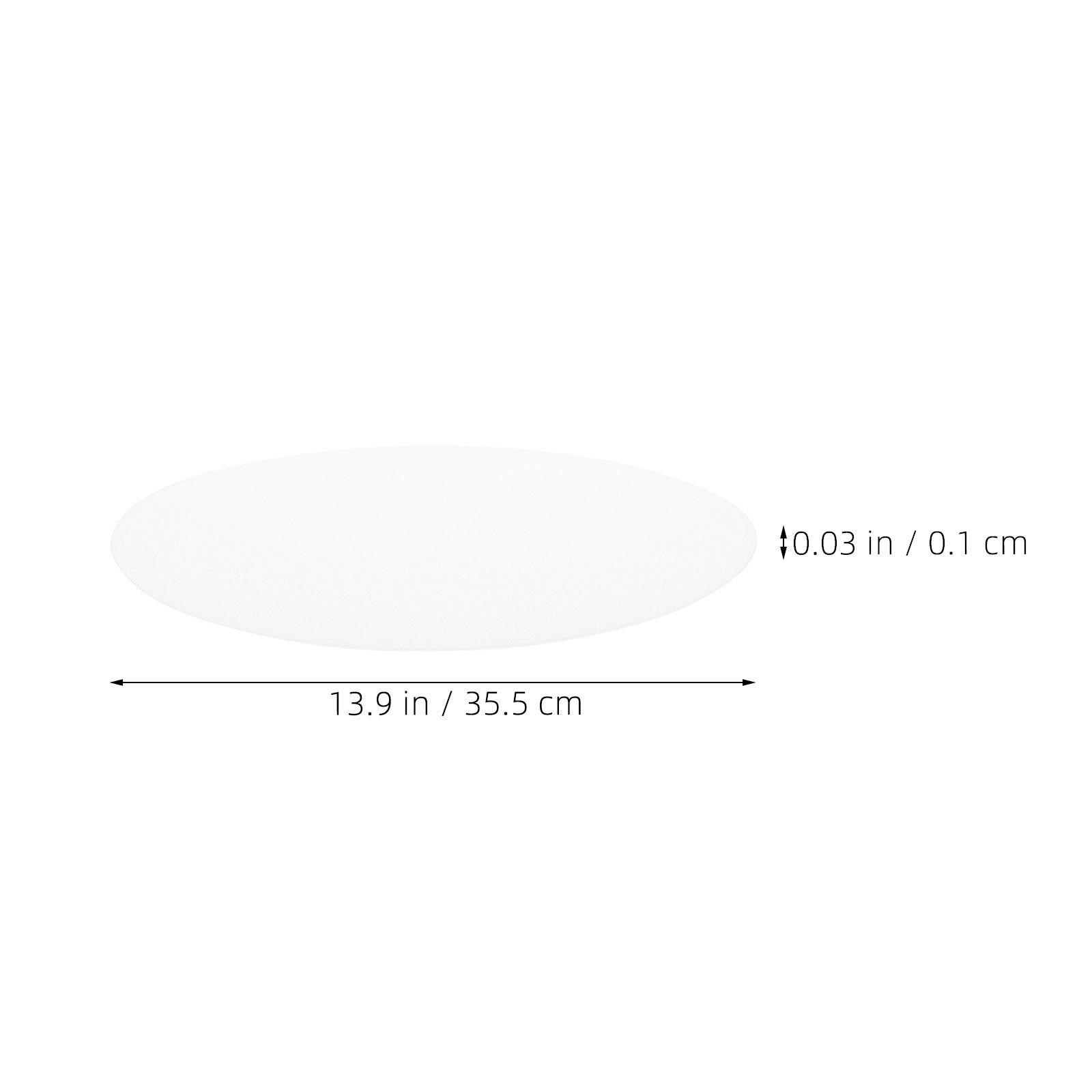 37Cm White Acrylic Round Light Diffuser Sheet Ceiling Lamp Shade Diffuser for Uniform Light Distribution Home