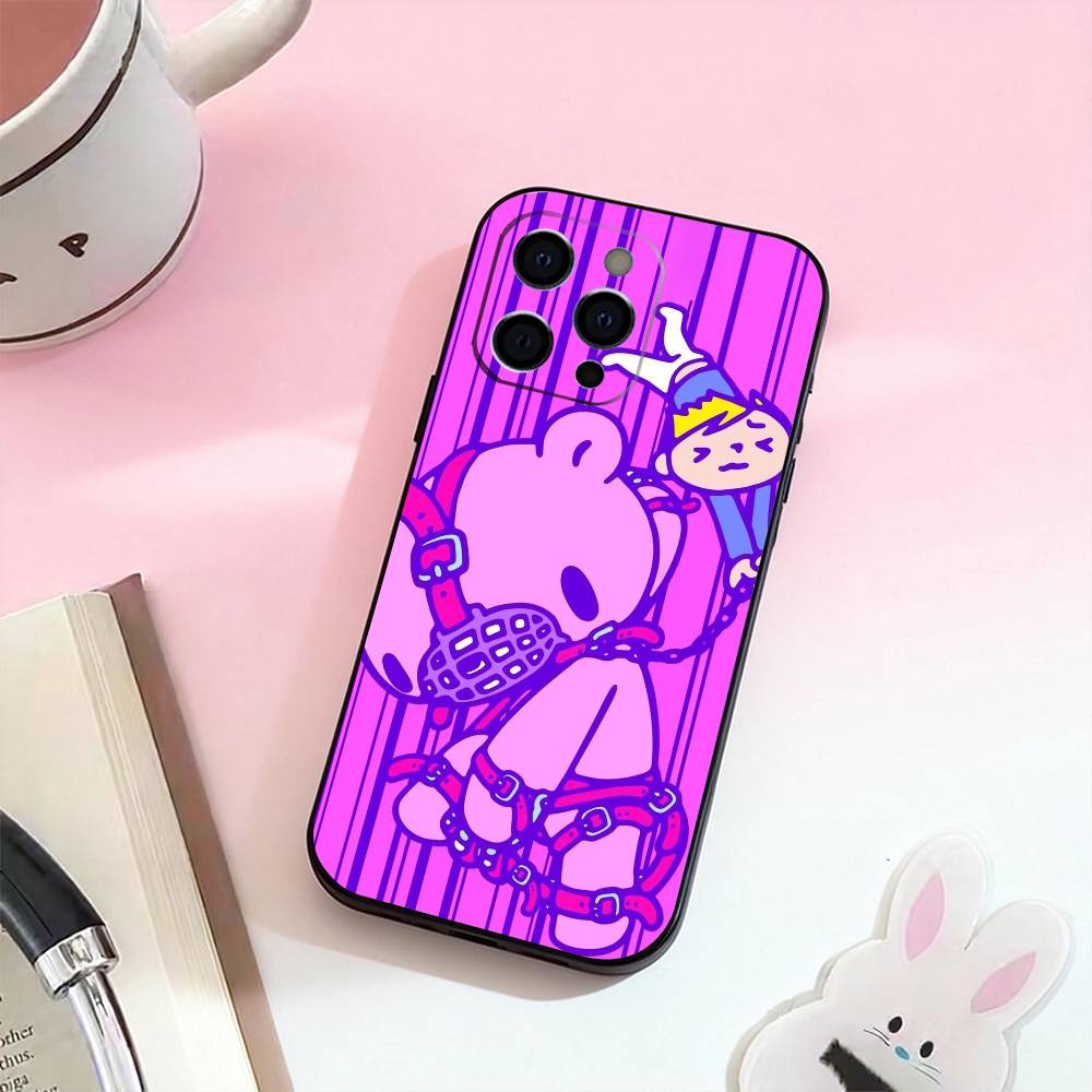 G-Gloomy Cute Bear wallpaper Phone Case Silicone Soft For IPhone 17,16,15,14,13,12,11,XS,Plus Pro Max