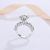 Luxury   CopperWedding Bride Rings for Women Sparkling Diamond 4CT VVS D Moissanite Ring Fine Jewelry Dropshipping