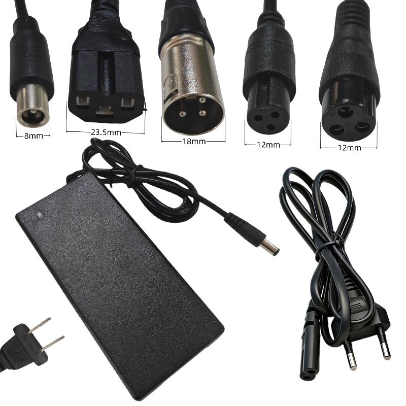 1 Set Ac 100-240V Dc 42V 2A Lithium Battery Charger Us/ Eu Plug Battery Adapter On Sector Accessories 42V 2A  Power Adapter