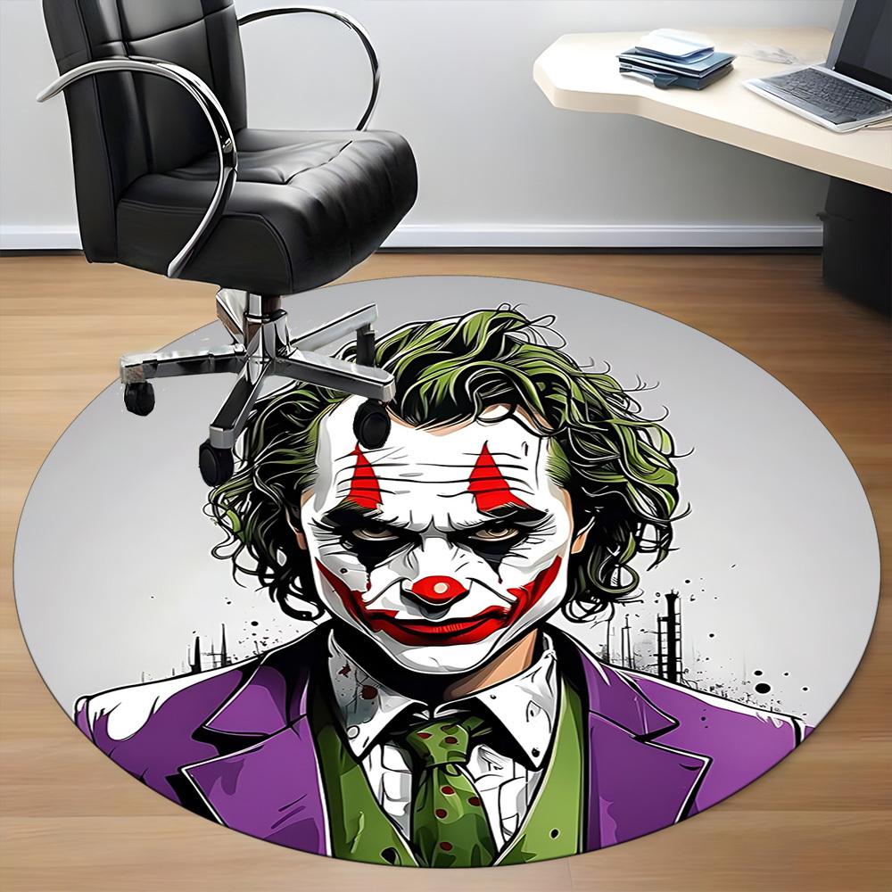 1pc Clown Costume Office Round Area Rug, Under Office Chairs Bedroom Living Room Home Decor, Room Deco, Available in Various Sizes