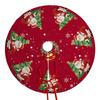 1 Stück Weihnachtsbaumdecke Rot Golden Feiertagsdekorationen mit wärmenden Sternen, strapazierfähiges Polyestergewebe für drinnen und draußen Weihnachtsbaum Zuhause