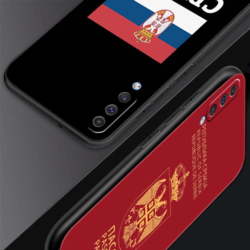 Serbia Flag Phone Case For Samsung Galaxy A12 A14 A32 A50 A70 A20E A20S A10 A10S A22 A30 A40 A34 A54 A42 A52 5G A02S A04s Cover