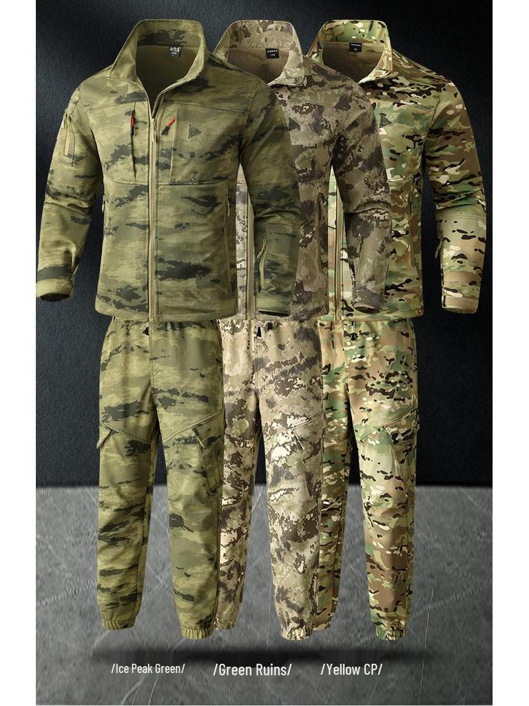 Herren Tarnung Arbeitskleidungs-Set: Robuste taktische Outdoor-Uniform für Frühling & Herbst