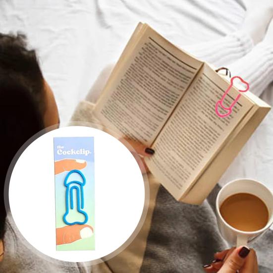 Funniest Book Clip Cock Weenie Shaped Lightweight Easy To Carry Acrylic Book Marker Fun Reading Sign
