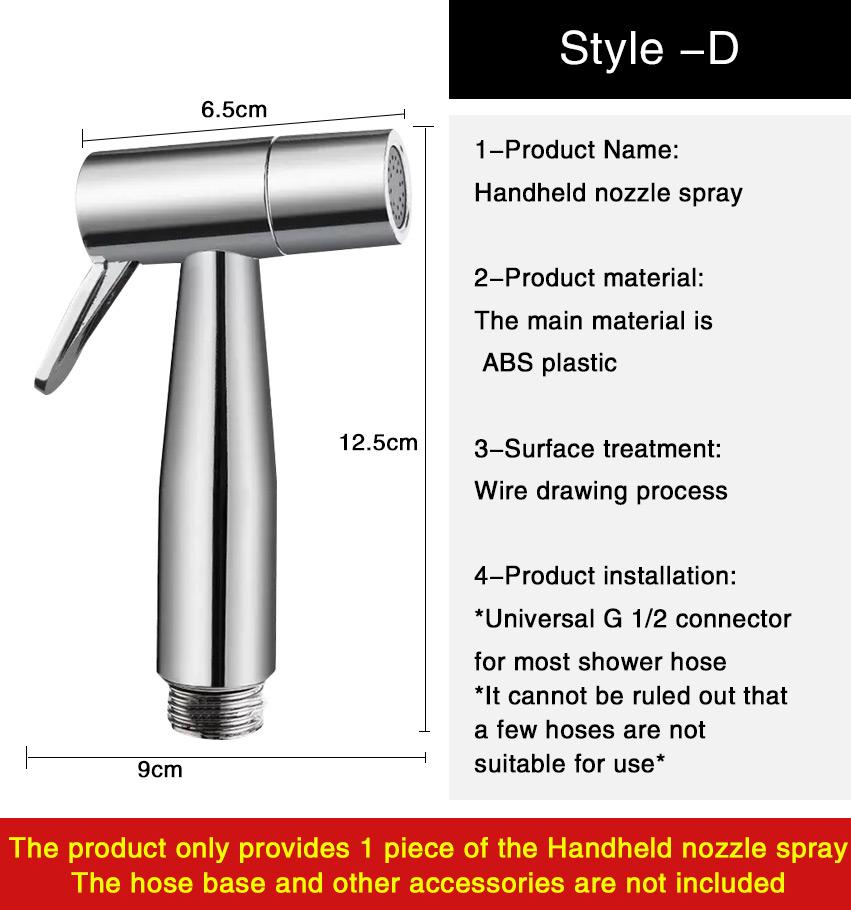 Faucet Spray Gun Handheld Toilet Bidet Faucet Stainless Steel Hand Bidet Sprayers Brushed Water Sprayer
