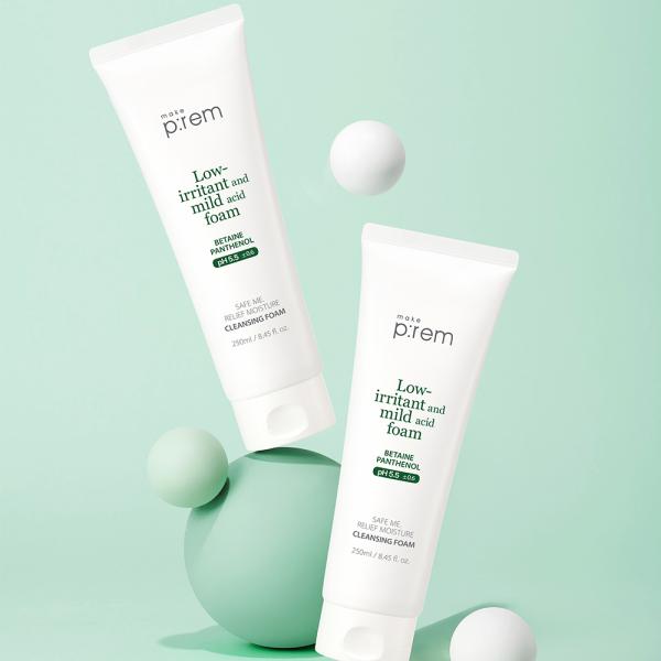 Makeprem Safe Me Cleansing Foam (250ml) x 2
