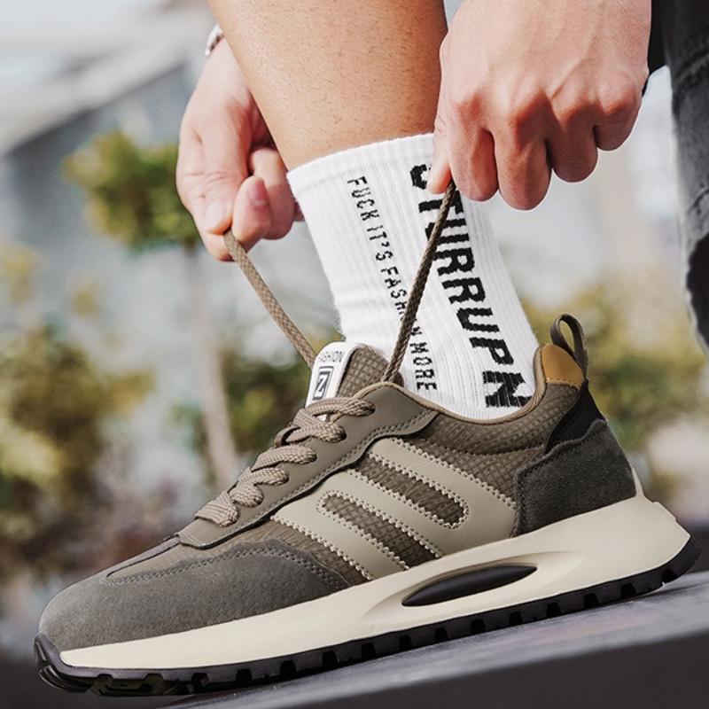 Spring New Men's Running Shoes Lightweight Flat Walking Shoes 2025 All-match Fashion Casual Shoes Outdoor Designer Tenis Hombre