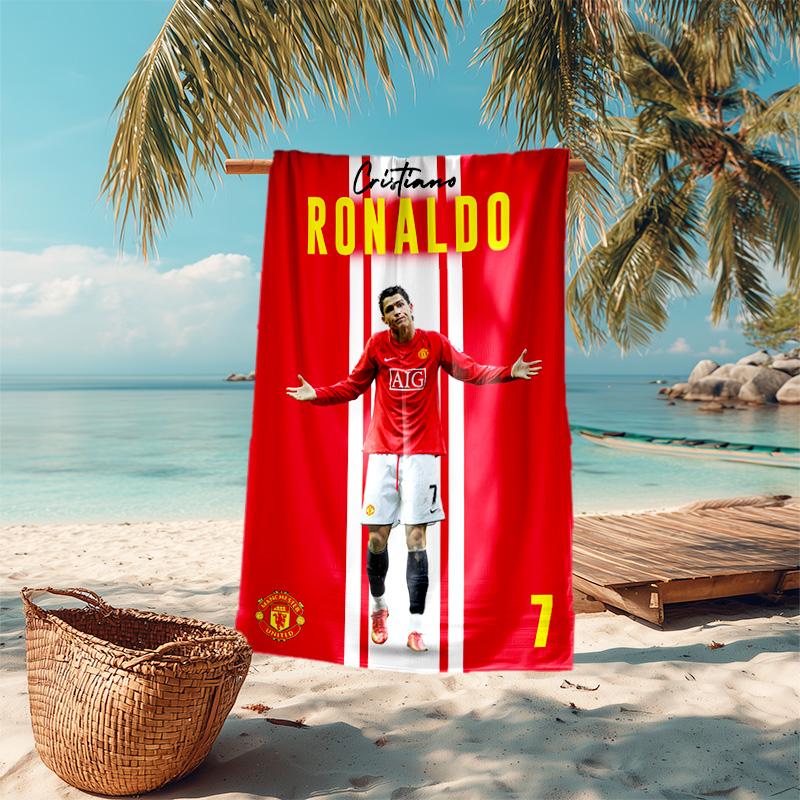 Cristiano Ronaldo Manchester Legend Beach Towel Outdoor Camping Beach Swim Outdoor Pool Towel Quickdrying Swim Towel Outdoor Picnic Beach Mat Comfort