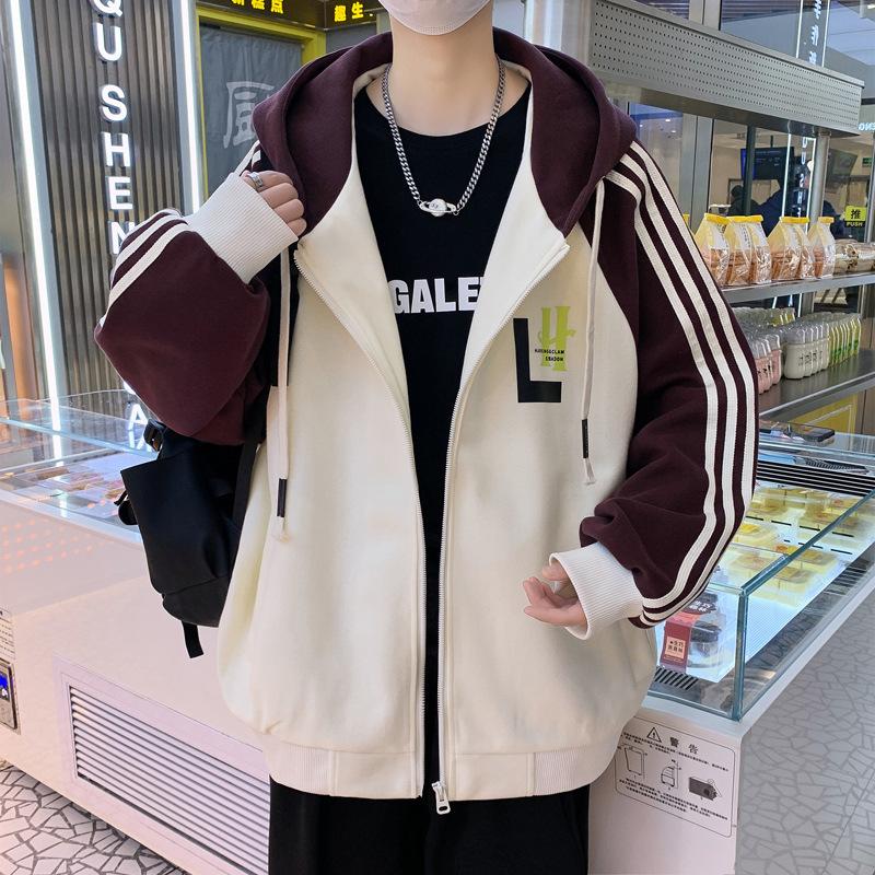 Весенняя новая стильная молодежная мужская бейсбольная форма куртка с капюшоном толстовка — фото 2