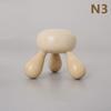1 Pcs Neck Back 3/4-Leg Massage Roller Wooden Head Scalp Massager Octopus Claws Relax Spa Tools For Hair Growth Stress Relief