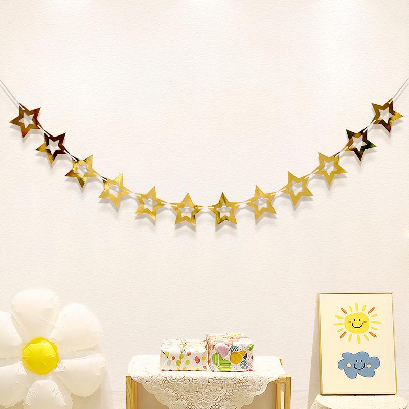 Banner zum ersten Geburtstag des Babys: Kinderwimpelkette für die Kindergarten-Dekoration