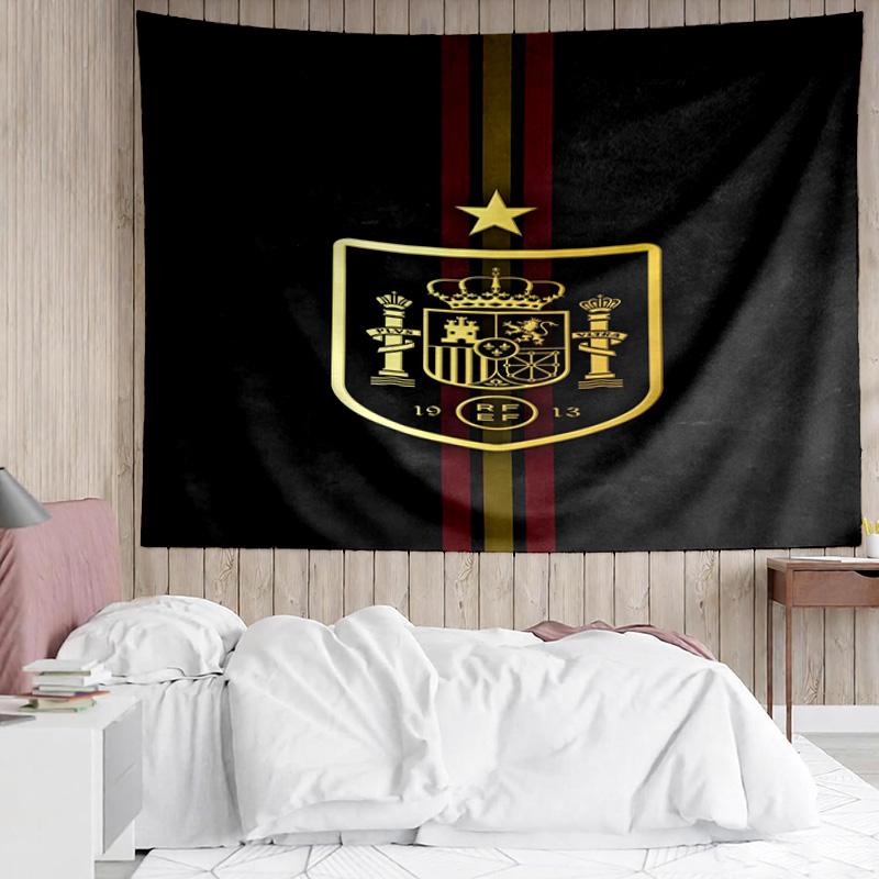 Spain National Football Team Tapestry Accessories Playroom Tapestry, for Bedroom,Livingroom, Dormitory Room Wall Decor Fan Birthday Gifts