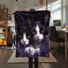 Beautiful Calico Cat,pattern Flannel Blanket, High quality Comfortable for All Seasons, Home Decor, Warmth and Comfort, Perfect for Gifts.