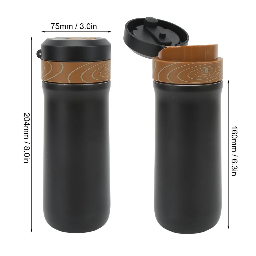 Double Wall French Press Coffee Maker Vacuum Insulated Travel Coffee Maker Hiking