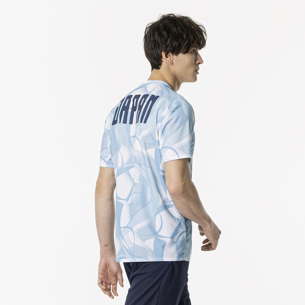MUGEN GRAPHIC 32MABPC1 Unisex Light Blue Cheering T-Shirt with JAPAN Logo and Player Logo, Kids' Sizes Available