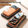 iPhone 17 Pro Max Double-Sided Metal Magnetic Glass Case by Wanmagwang: Drop-Proof Hard Shell