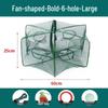 Foldable Thickened Fish and Shrimp Trap Net for Outdoor Fishing.