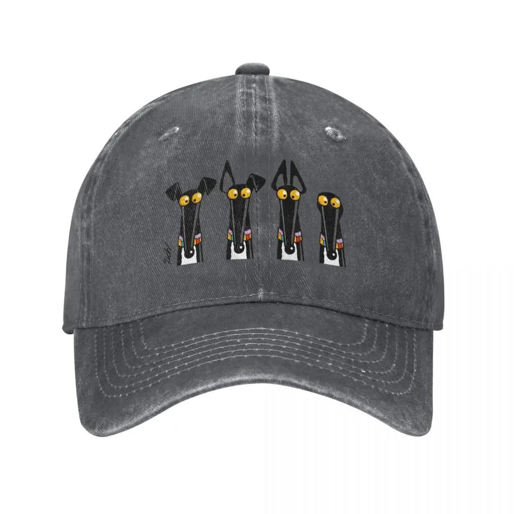 Greyhound Semaphore Baseball Cap fun hats New Hat tea Hat Vintage Womens Golf Wear Unisexs