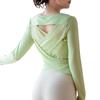 OEING Damen Langarm Slim-Fit Schnelltrocknendes Yoga & Fitness Top