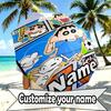 Custom Name Personalized Cartoon comics Print Umbrella, Auto Open Close, 8‑Rib Sturdy Frame, Commute Camping Hiking Use, Birthday Gift