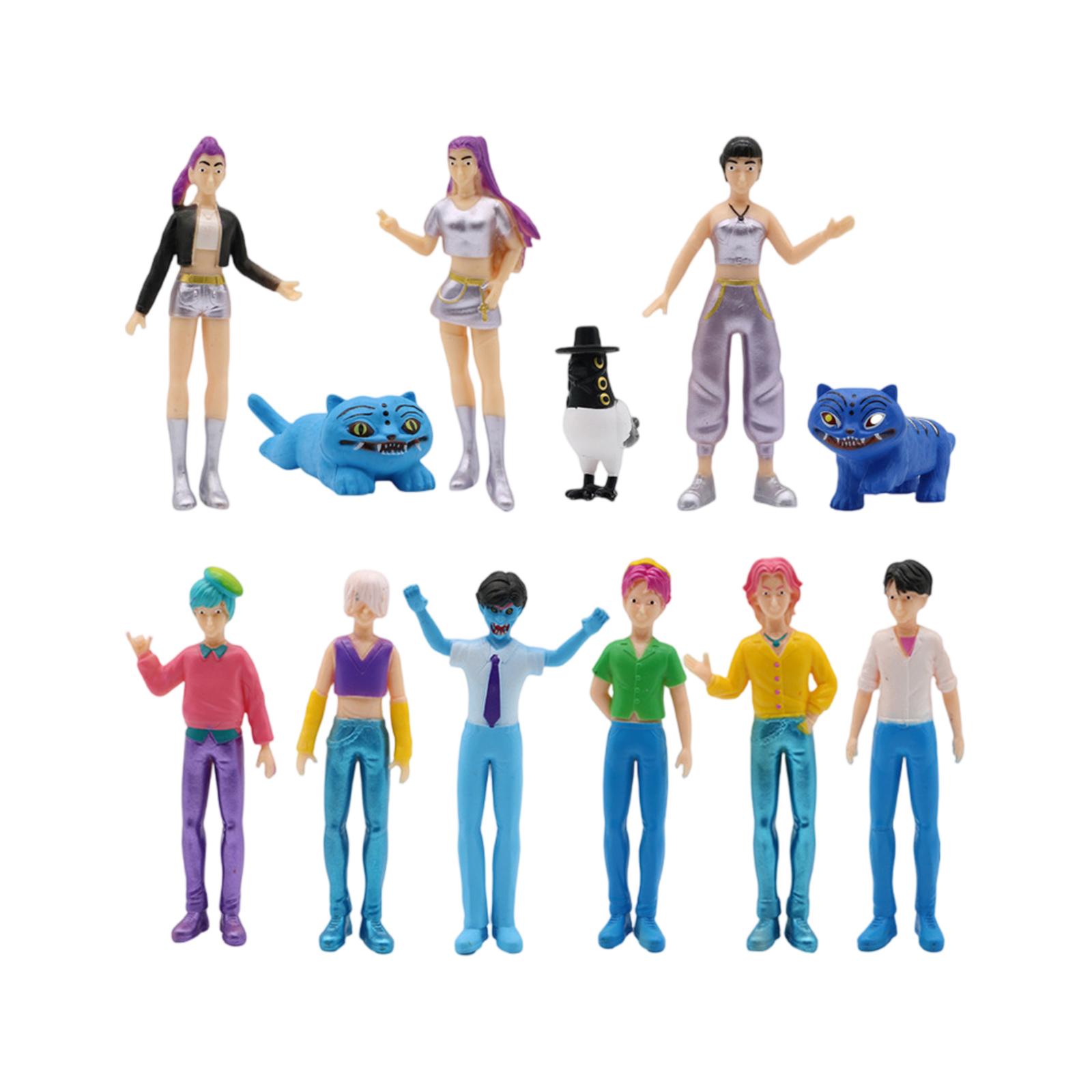 

12pcs 3D Celebrity- Action Figure Game Peripheral Doll Model Ornaments One Size