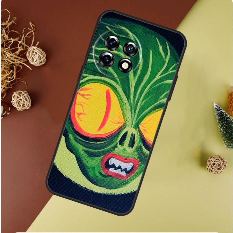 Alien Marsmensch UFO Für OnePlus Nord 4 CE 3 2 Lite N20 N30 9 10 Pro 8T 9RT 10T 10R 13R 12R 11 12 13 Handyhülle