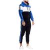 Men's fashion leisure color Patchwork sports fitness Hoodies pants suit