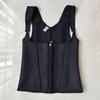 High Elastic Mesh Waistband Posture Corrector with 15 Bones and Zipper Hook Eye Closure – Tummy Control and Body Shaping Waist Cincher Vest