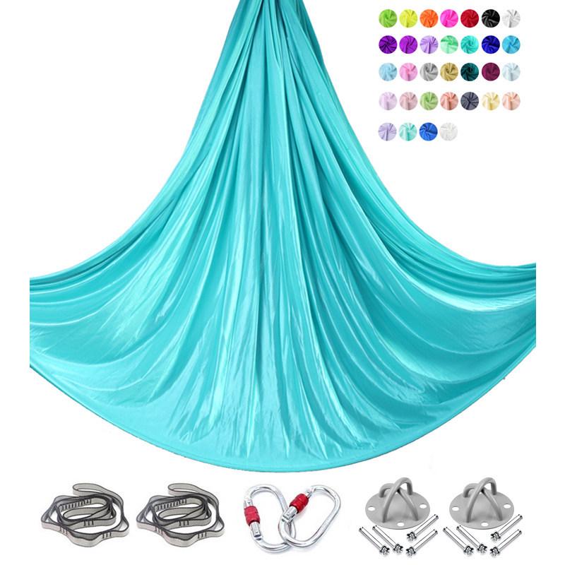 6m Nylon Aerial Yoga Hammock Set for Home and Studio Use